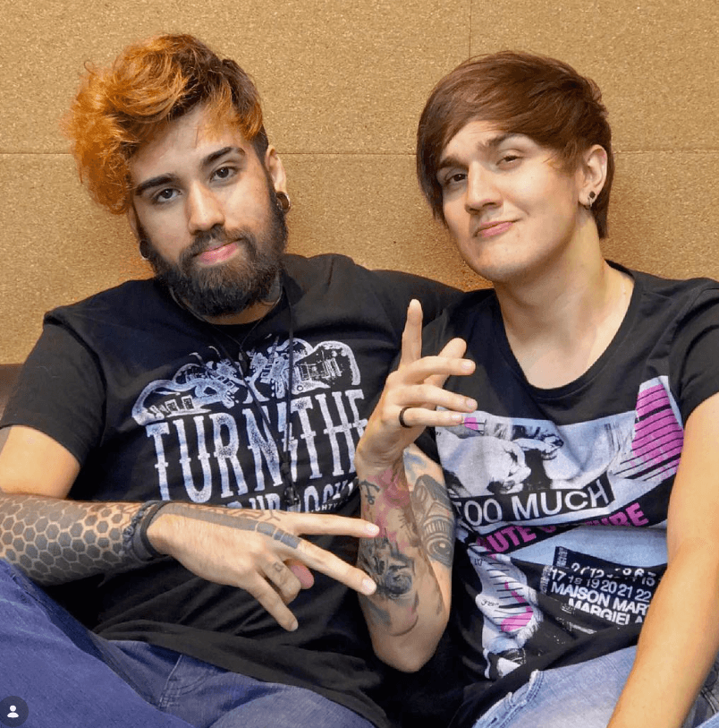 Raphael com Christian Figueiredo