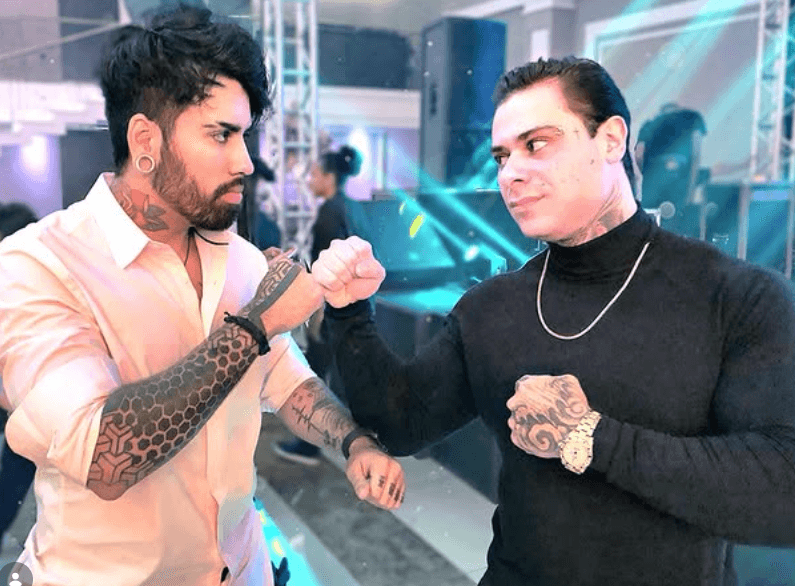 Raphael com Leo Stronda